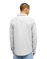 The Quiksilver Mens Motherfly Heather Shirt in Light Grey Heather
