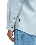 The Quiksilver Mens Motherfly Heather Shirt in Light Grey Heather