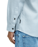 The Quiksilver Mens Motherfly Heather Shirt in Light Grey Heather