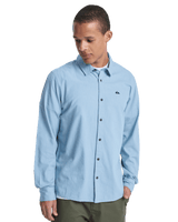 The Quiksilver Mens MW Premium Stretch Shirt in Ashley Blue