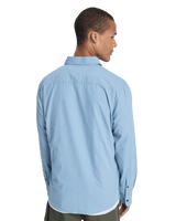 The Quiksilver Mens MW Premium Stretch Shirt in Ashley Blue
