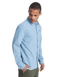 The Quiksilver Mens MW Premium Stretch Shirt in Ashley Blue