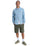 The Quiksilver Mens MW Premium Stretch Shirt in Ashley Blue