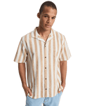 Sunset Song Shirt in Bone White Stripes Sunset