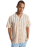 Sunset Song Shirt in Bone White Stripes Sunset