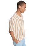 Sunset Song Shirt in Bone White Stripes Sunset