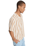 Sunset Song Shirt in Bone White Stripes Sunset