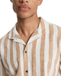 Sunset Song Shirt in Bone White Stripes Sunset