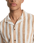 Sunset Song Shirt in Bone White Stripes Sunset