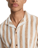Sunset Song Shirt in Bone White Stripes Sunset