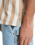 Sunset Song Shirt in Bone White Stripes Sunset