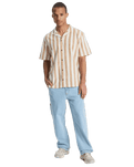 Sunset Song Shirt in Bone White Stripes Sunset