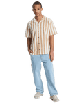 Sunset Song Shirt in Bone White Stripes Sunset