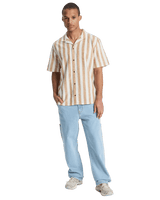 Sunset Song Shirt in Bone White Stripes Sunset