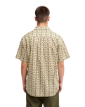 The Quiksilver Mens Apero Shirt in Bone White Small Geo 32