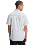 The Quiksilver Mens Apero Classic Shirt in Bone White Small Geo