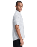 The Quiksilver Mens Apero Classic Shirt in Bone White Small Geo