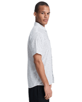 The Quiksilver Mens Apero Classic Shirt in Bone White Small Geo