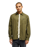 The Quiksilver Mens Smoke Trail Shirt in Grape Leaf