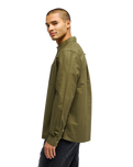 The Quiksilver Mens Smoke Trail Shirt in Grape Leaf