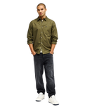 The Quiksilver Mens Smoke Trail Shirt in Grape Leaf