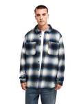 The Quiksilver Mens Glenbrook Shirt in Dark Denim