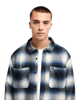 The Quiksilver Mens Glenbrook Shirt in Dark Denim