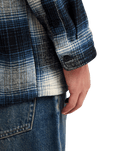 The Quiksilver Mens Glenbrook Shirt in Dark Denim