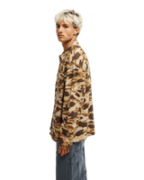 The Quiksilver Mens Castlehill Shirt in Rawhide Garage Camo