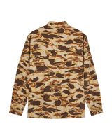 The Quiksilver Mens Castlehill Shirt in Rawhide Garage Camo