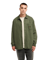 The Quiksilver Mens Castlehill Shirt in Grape Leaf