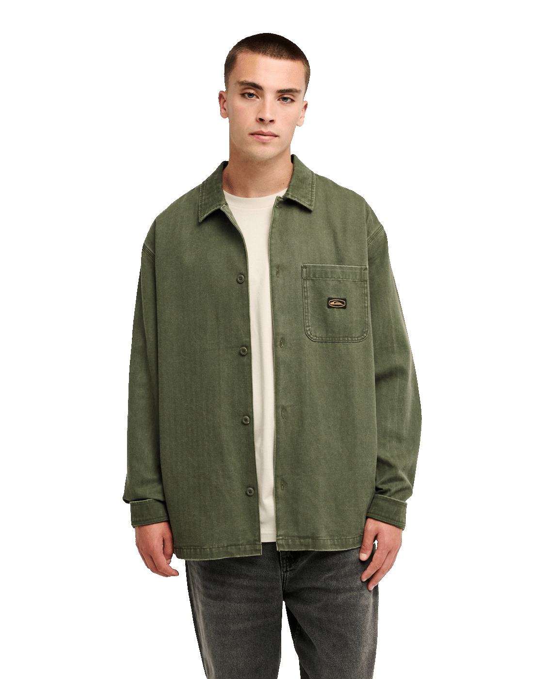 The Quiksilver Mens Castlehill Shirt in Grape Leaf