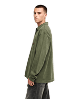 The Quiksilver Mens Castlehill Shirt in Grape Leaf