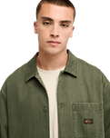 The Quiksilver Mens Castlehill Shirt in Grape Leaf