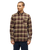 The Quiksilver Mens Motherfly Plaid Shirt in Grape Leaf