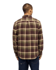 The Quiksilver Mens Motherfly Plaid Shirt in Grape Leaf