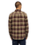 The Quiksilver Mens Motherfly Plaid Shirt in Grape Leaf