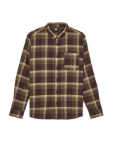 The Quiksilver Mens Motherfly Plaid Shirt in Grape Leaf