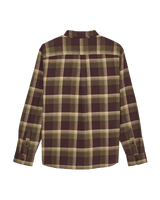 The Quiksilver Mens Motherfly Plaid Shirt in Grape Leaf