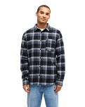 The Quiksilver Mens Motherfly Plaid Shirt in Black