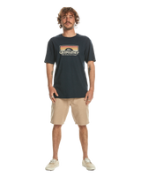 The Quiksilver Mens Step Inside T-Shirt in Navy Blazer