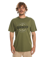 The Quiksilver Mens Circle Up T-Shirt in Four Leaf Clover