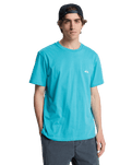 The Quiksilver Mens Basic T-Shirt in Aqua
