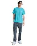 The Quiksilver Mens Basic T-Shirt in Aqua