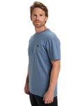 The Quiksilver Mens Basic T-Shirt in China Blue