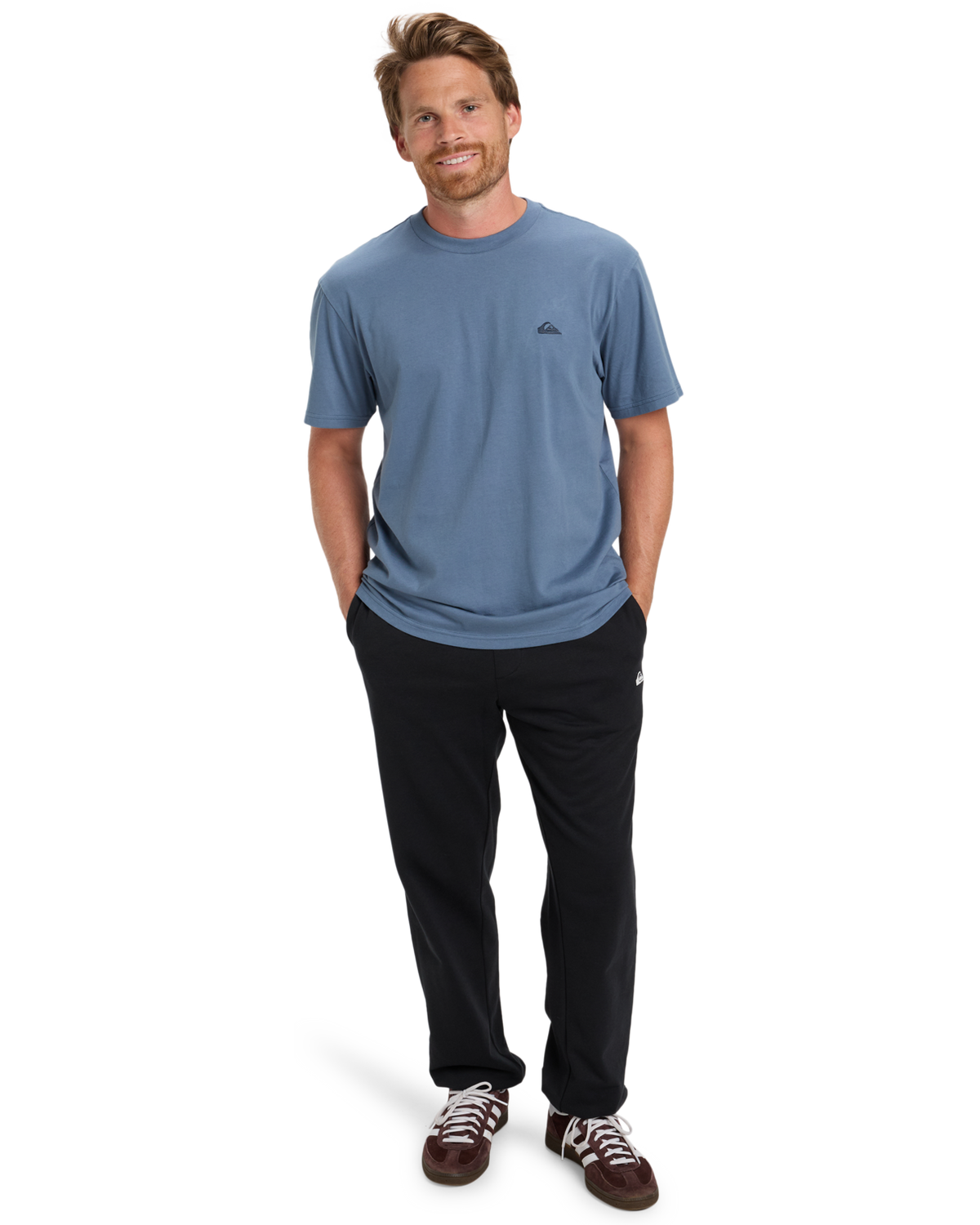 The Quiksilver Mens Basic T-Shirt in China Blue