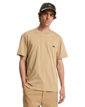 The Quiksilver Mens Basic T-Shirt in Khaki