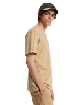 The Quiksilver Mens Basic T-Shirt in Khaki
