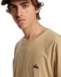 The Quiksilver Mens Basic T-Shirt in Khaki