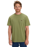 The Quiksilver Mens Basic T-Shirt in Loden Green